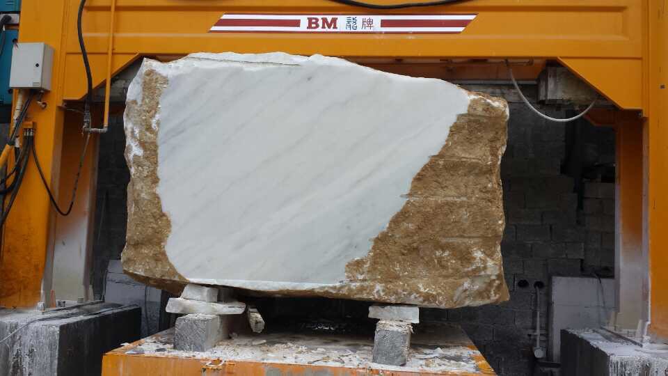 Guangxi White Marble BM Gangsaw Block